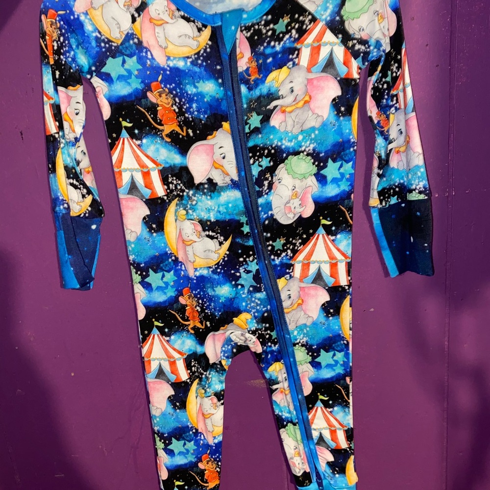 Disney Dumbo Blue and Pink One Piece Footie